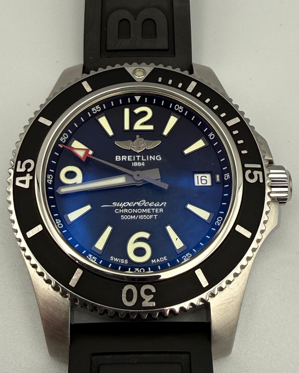 2019 Breitling Superocean II 42MM Black Dial Rubber Strap (A17366021B1S1)