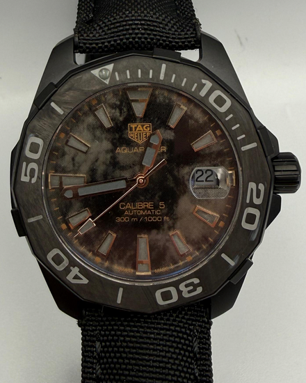 Tag Heuer Aquaracer L.E. 41MM Carbon Fiber Dial Textile Strap (WBD218A.FC6445)