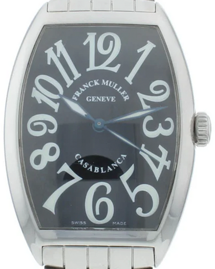 Franck Muller Casablanca 32MM Black Dial Steel Bracelet (5850)
