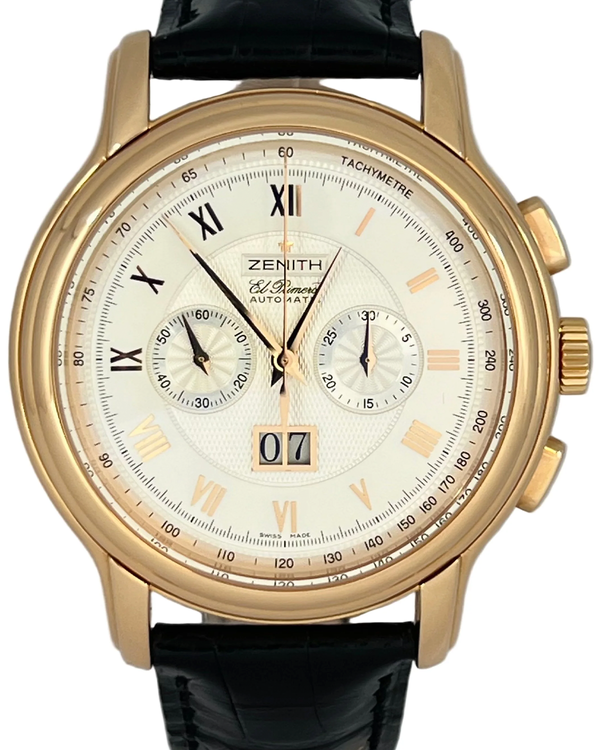 Zenith Chronomaster XXT Big Date 45MM White Dial Leather Strap (18.1260.4010)