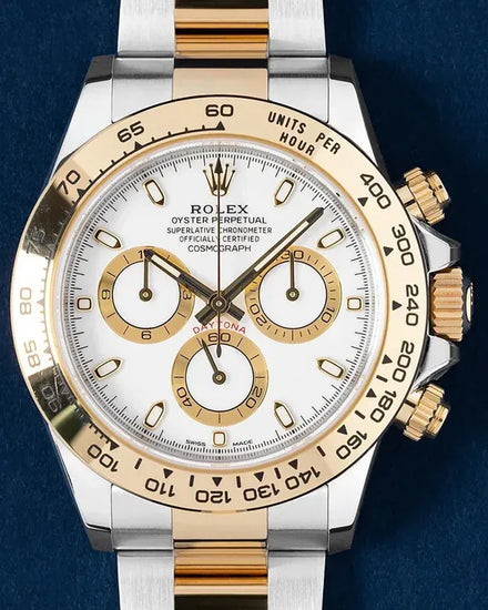 2022 Rolex Cosmograph Daytona 40MM White Dial Two-Tone Oyster Bracelet (116503)