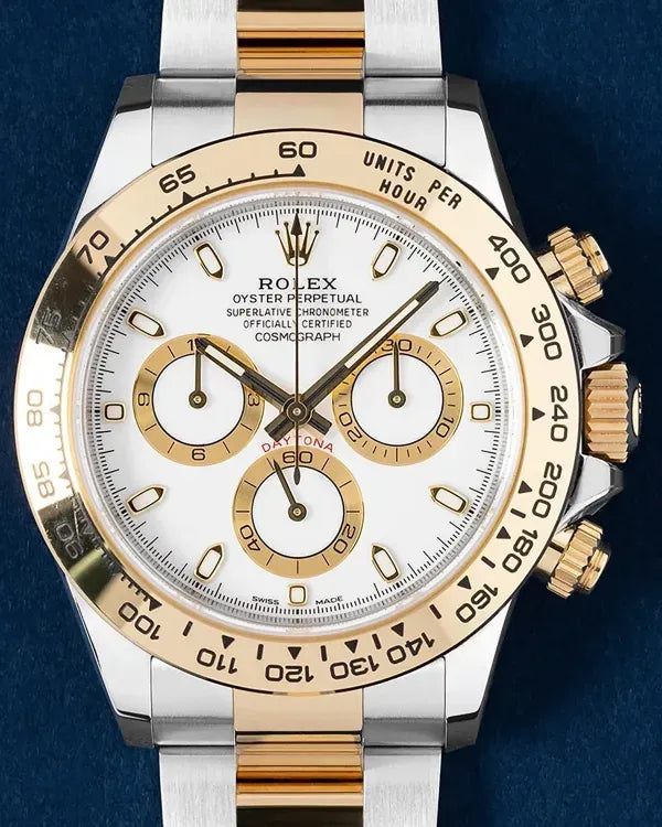 2022 Rolex Cosmograph Daytona 40MM White Dial Two-Tone Oyster Bracelet (116503)