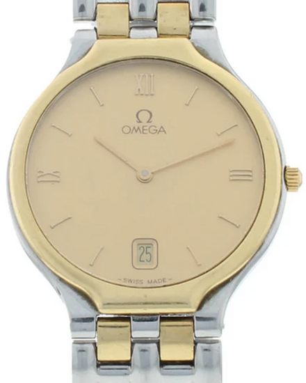 Omega De Ville 32MM Quartz Champagne Dial Two-Tone Bracelet (4230.13.00)