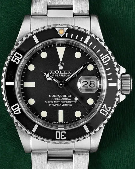 1982 Rolex Submariner Date 40MM Black Dial Oyster Bracelet (16800)