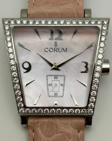 Corum Trapeze 38MM Quartz Mother of Pearl Dial Leather Strap (106.404.47/0008 PM52)