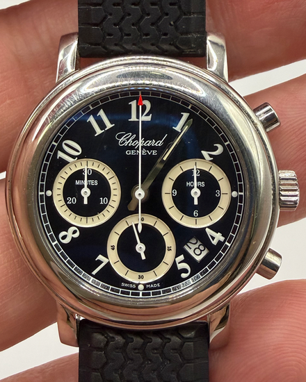 Chopard Mille Miglia 33MM Quartz Black Dial Rubber Strap (12/8344)