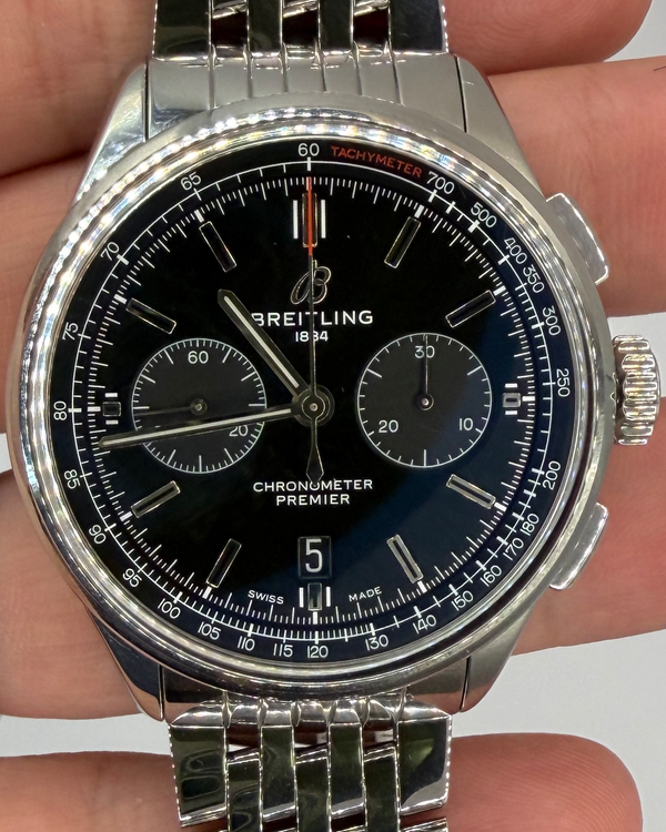 2023 Breitling Premier Bentley B01 42MM Green Dial Steel Bracelet (AB0118)