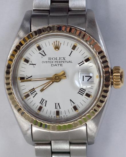 Rolex Lady-Datejust 26MM White Dial Oyster Bracelet (6917)