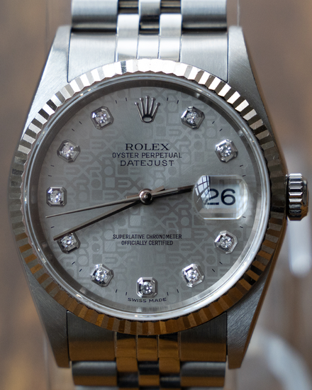 2000 Rolex Datejust 36MM Silver "Jubilee" Dial Jubilee Bracelet (16234)