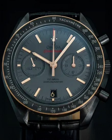 2020 Omega Speedmaster Dark Side of the Moon "Sedna Black" 44.25MM Grey Dial Leather Strap (311.63.44.51.06.001)