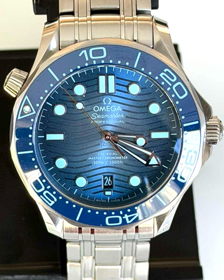 2025 Omega Seamaster Diver 300M "Summer Blue" 42MM Blue Dial Steel Bracelet (210.30.42.20.03.003)