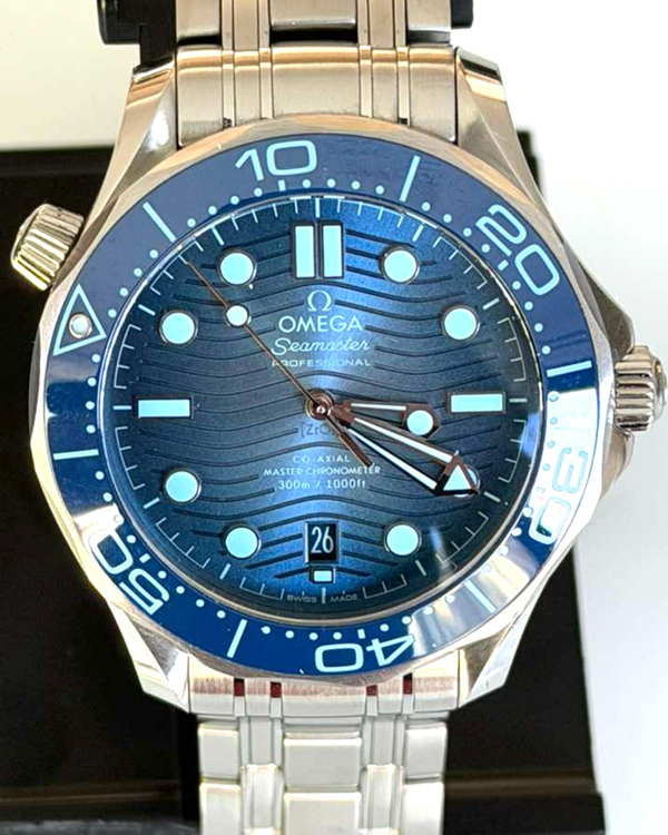 2025 Omega Seamaster Diver 300M "Summer Blue" 42MM Blue Dial Steel Bracelet (210.30.42.20.03.003)