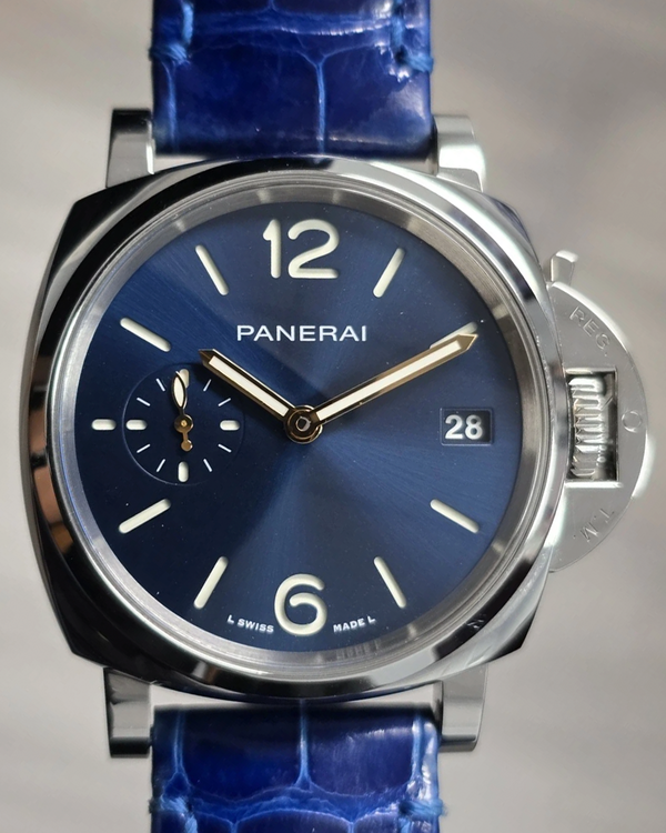 2022 Panerai Luminor Due 38MM Blue Dial Leather Strap (PAM01273)