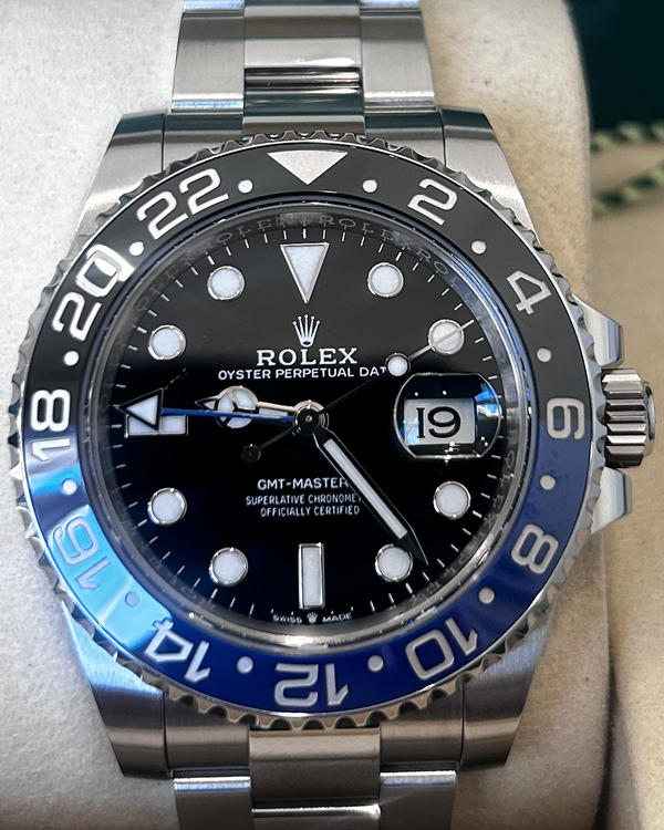 2024 Rolex GMT-Master II "Batman" 40MM Black Dial Oyster Bracelet (126710BLNR)