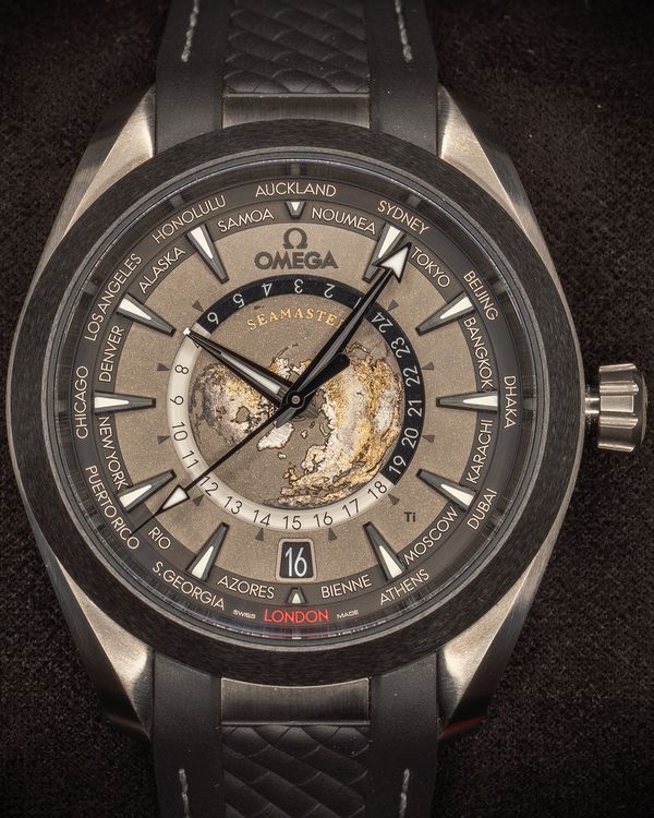 2024 Omega Seamaster Aqua Terra Worldtimer 43MM Grey Dial Rubber Strap (220.92.43.22.99.001)