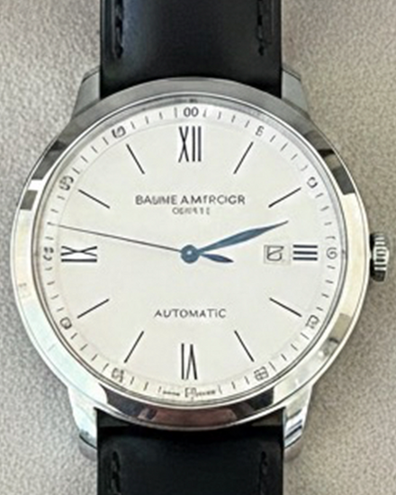 2024 Baume & Mercier Classima 42MM White Dial Leather Strap (M0A10332)