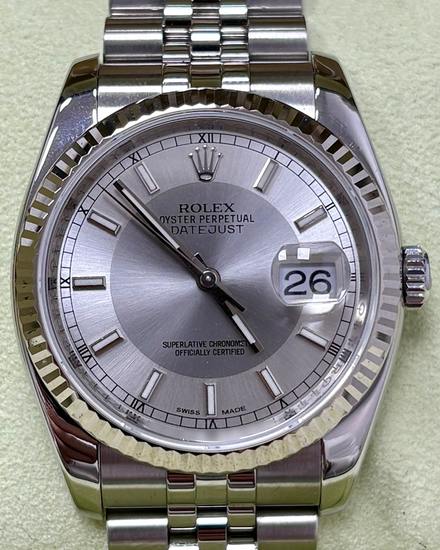 Rolex Datejust 36MM Silver Dial Jubilee Bracelet (116234)