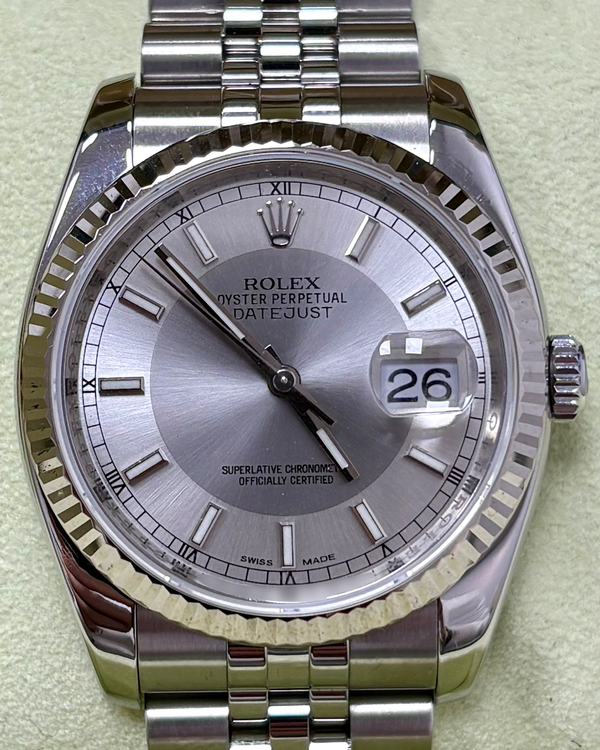 Rolex Datejust 36MM Silver Dial Jubilee Bracelet (116234)