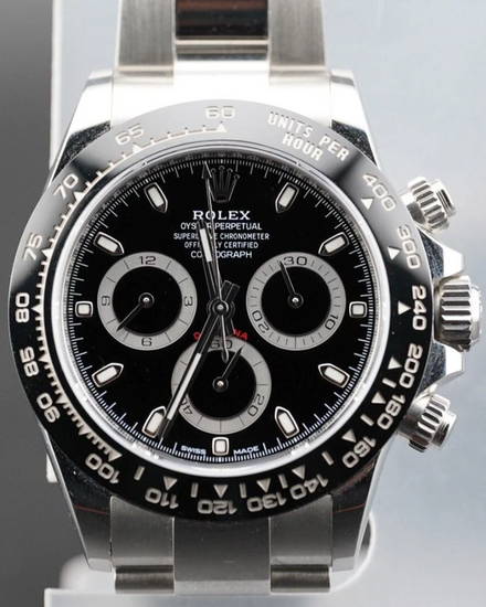 2022 Rolex Cosmograph Daytona 40MM Black Dial Oyster Bracelet (116500LN)