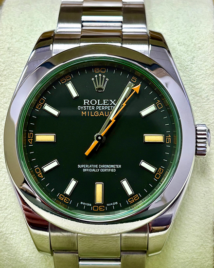 Rolex Milgauss 40MM Black Dial Oyster Bracelet (116400GV)