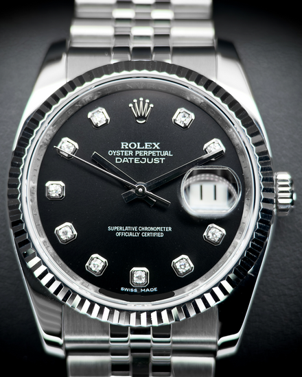 2018 Rolex Datejust 36MM Black Dial Super Jubilee Bracelet (116234)