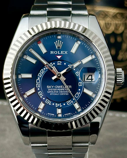 2019 Rolex Sky-Dweller 42MM Blue Dial Oyster Bracelet (326934)