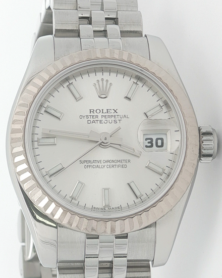 2006 Rolex Lady-Datejust 26MM Silver Dial Super Jubilee Bracelet (179174)