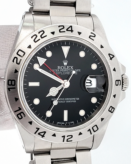 1998 Rolex Explorer II 40MM Black Dial Oyster Bracelet (16570)