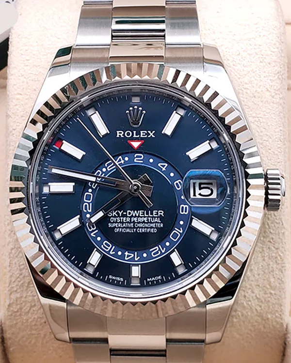 2022 Rolex Sky-Dweller 42MM Blue Dial Oyster Bracelet (326934)