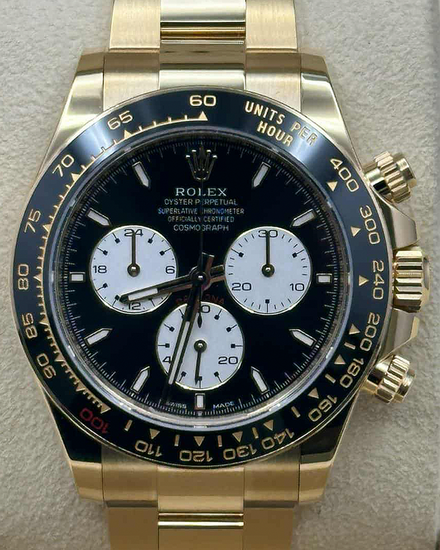 2025 Rolex Cosmograph Daytona "Le Mans" S.E. 40MM Black Dial Yellow Gold Oyster Bracelet (126528LN)