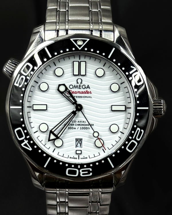 2024 Omega Seamaster Diver 300M 42MM White Dial Steel Bracelet (210.30.42.20.04.001)