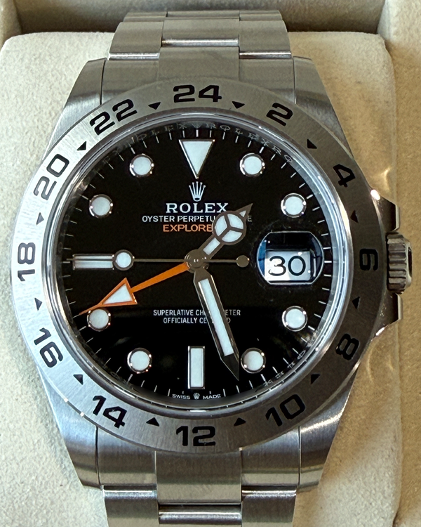 2025 Rolex Explorer II 42MM Black Dial Oyster Bracelet (226570)