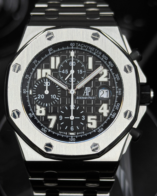 Audemars Piguet Royal Oak Offshore Chronograph 42MM Black Dial Steel Bracelet (26170ST.OO.1000ST.08)
