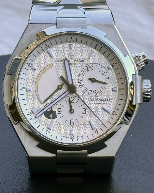 2014 Vacheron Constantin Overseas Dual Time 42MM White Dial Steel Bracelet (47450/B01A-9226)