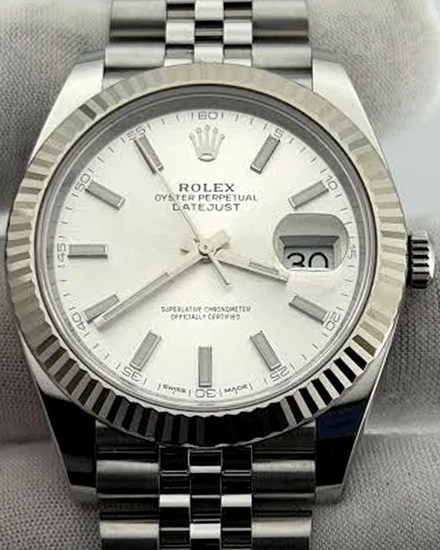 2019 Rolex Datejust 41MM Silver Dial Jubilee Bracelet (126334)