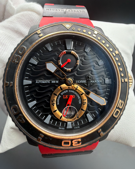 Ulysse Nardin Marine Diver Twelve Seas L.E. 42.7MM Black Dial Rubber Strap (263-39LE-3C)