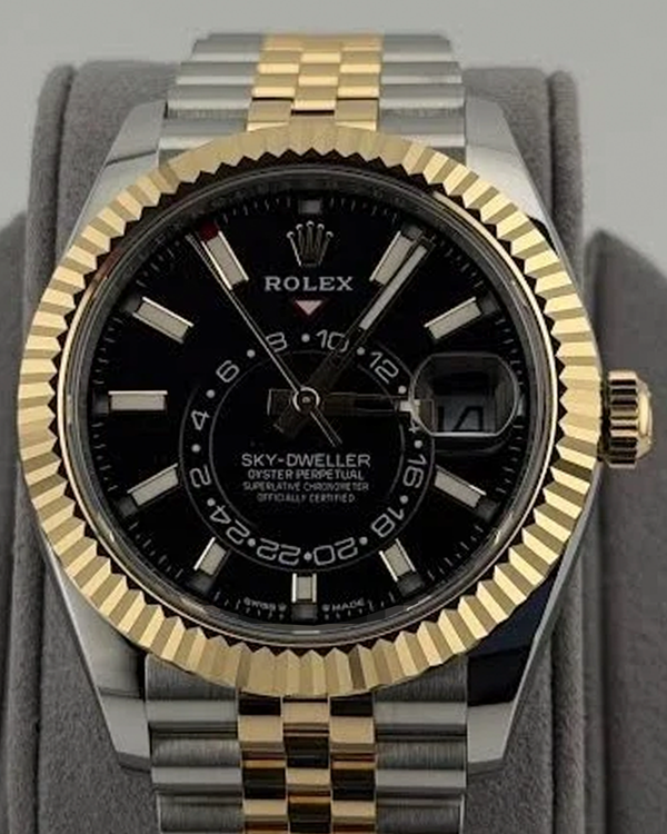 2024 Rolex Sky-Dweller 42MM Black Dial Two-Tone Jubilee Bracelet (336933)