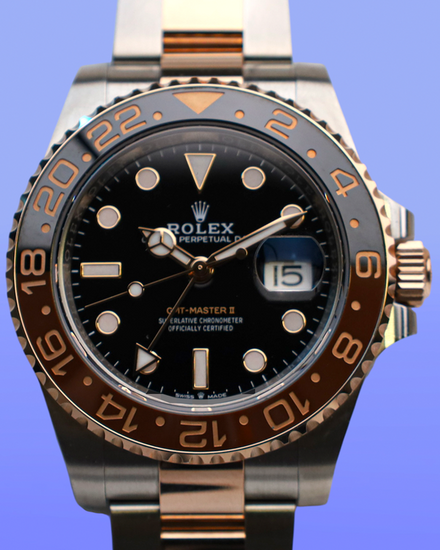 2022 Rolex GMT-Master II "Root Beer" 40MM Black Dial Two-Tone Oyster Bracelet (126711CHNR)