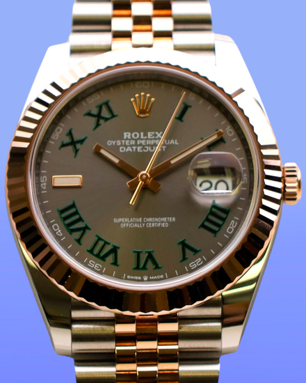 2020 Rolex Datejust "Wimbledon" 41MM Slate Dial Two-Tone Jubilee Bracelet (126331)