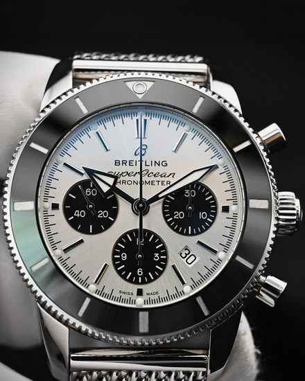 2020 Breitling Superocean Heritage II B01 S.E. 44MM Silver Dial Steel Bracelet (AB0162121G1A1)