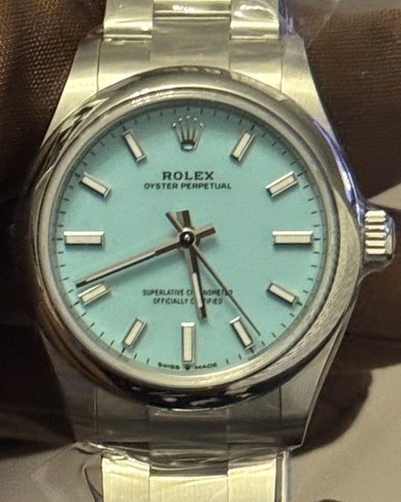 2025 Rolex Oyster Perpetual 31MM Turquoise Dial Oyster Bracelet (277200)