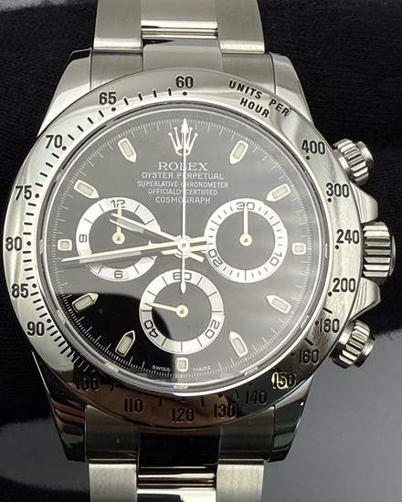 Rolex Cosmograph Daytona 40MM Black Dial Oyster Bracelet (116520)