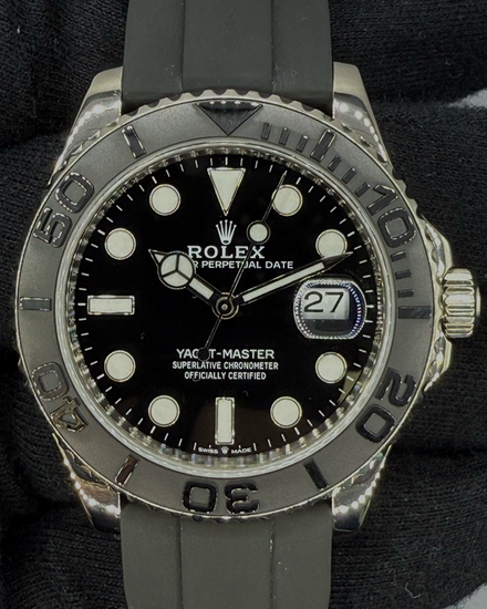 2021 Rolex Yacht-Master 42MM Black Dial Oysterflex Strap (226659)