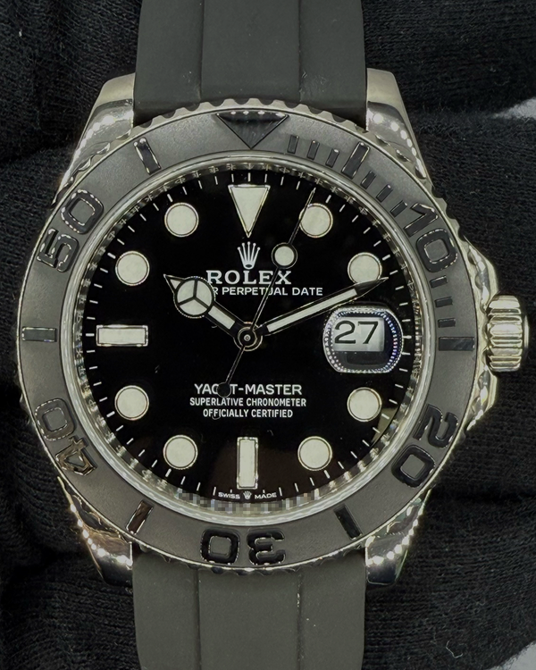 2021 Rolex Yacht-Master 42MM Black Dial Oysterflex Strap (226659)