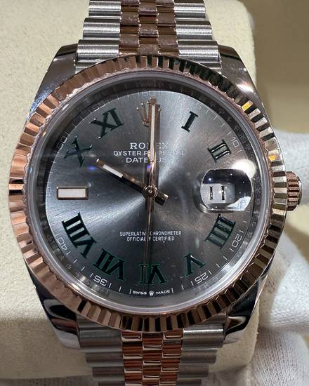 2025 Rolex Datejust "Wimbledon" 41MM Slate Dial Two-Tone Jubilee Bracelet (126331)