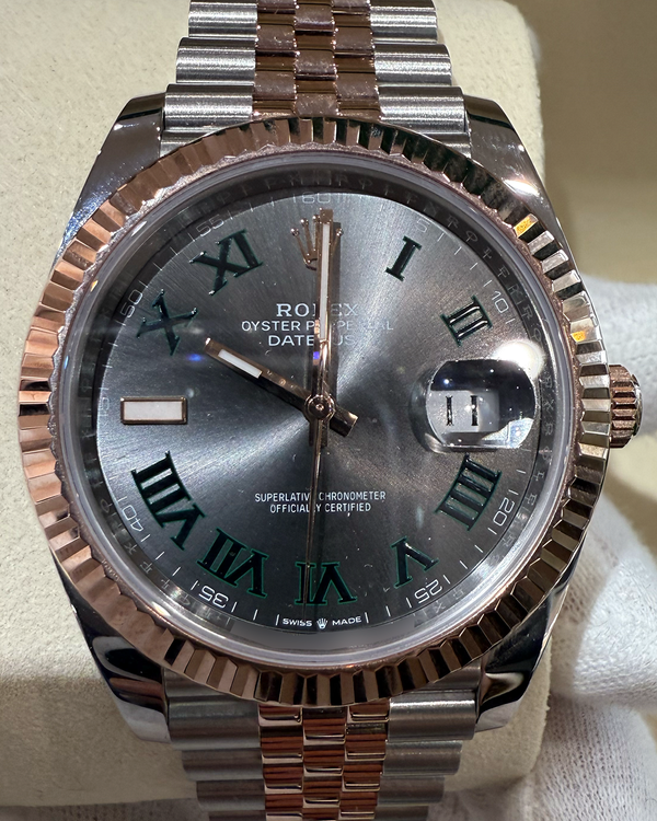2025 Rolex Datejust "Wimbledon" 41MM Slate Dial Two-Tone Jubilee Bracelet (126331)