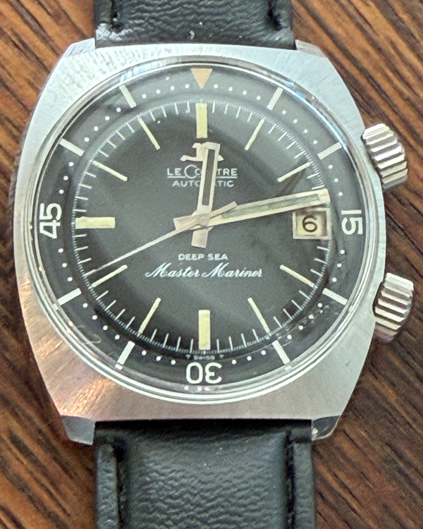 Jaeger-LeCoultre Deep Sea Chronograph 36.5MM Black Dial Aftermarket Leather Strap (E558)