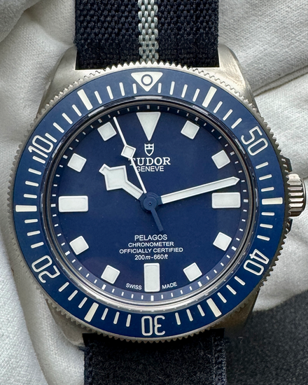 2021 Tudor Pelagos FXD 42MM Blue Dial Textile Strap (25707B/21)