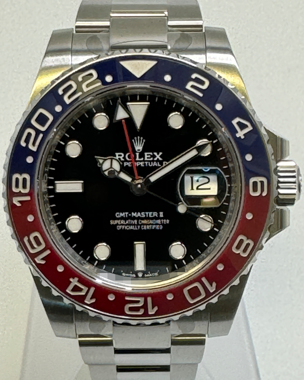 2025 Rolex GMT-Master II "Pepsi" 40MM Black Dial Oyster Bracelet (126710BLRO)
