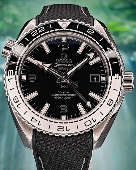 Omega Seamaster Planet Ocean GMT 43.5MM Black Dial Rubber Strap (215.33.44.22.01.001)